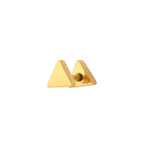 Golden Triangle Design Metal Stud Body Piercing- 9 mm