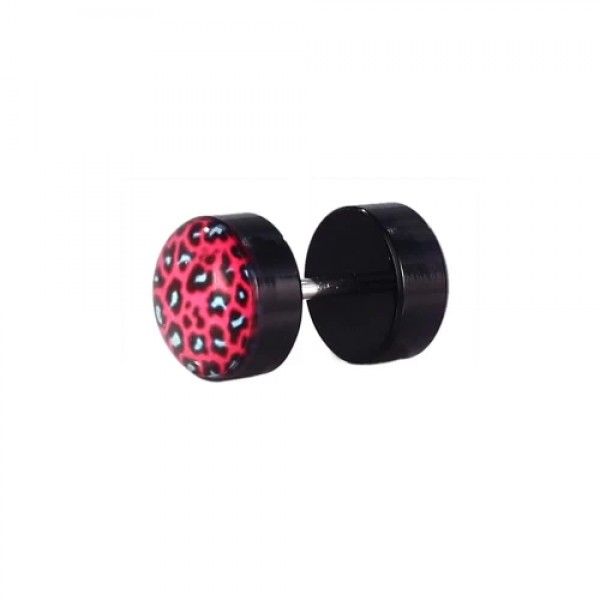 Pink Dots Acrylic Stud Body Piercing - 8 mm